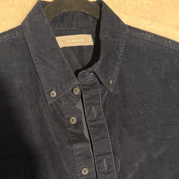Everlane Men's Casual Button Down Shirt - Navy - Picture 3 of 5